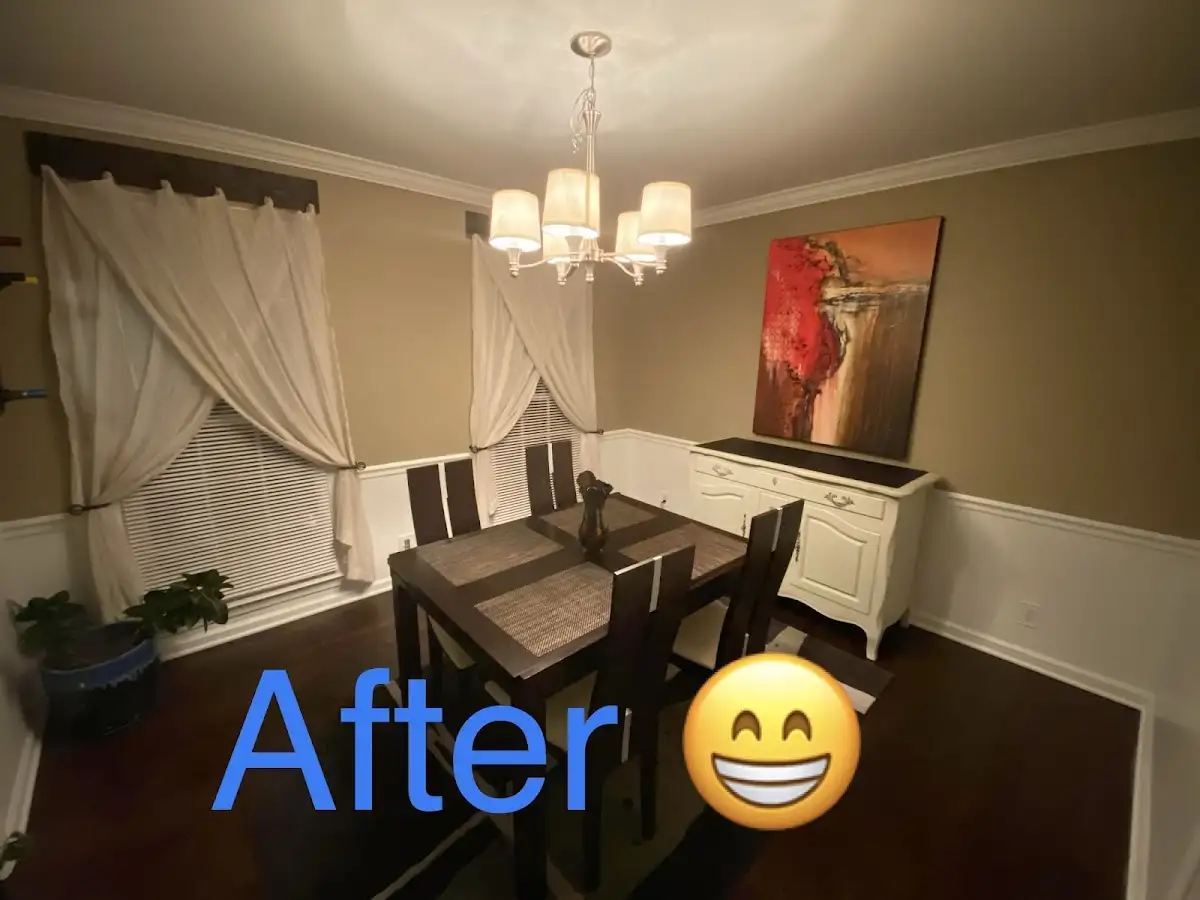 Professional dining room restoration after water damage in DuPont