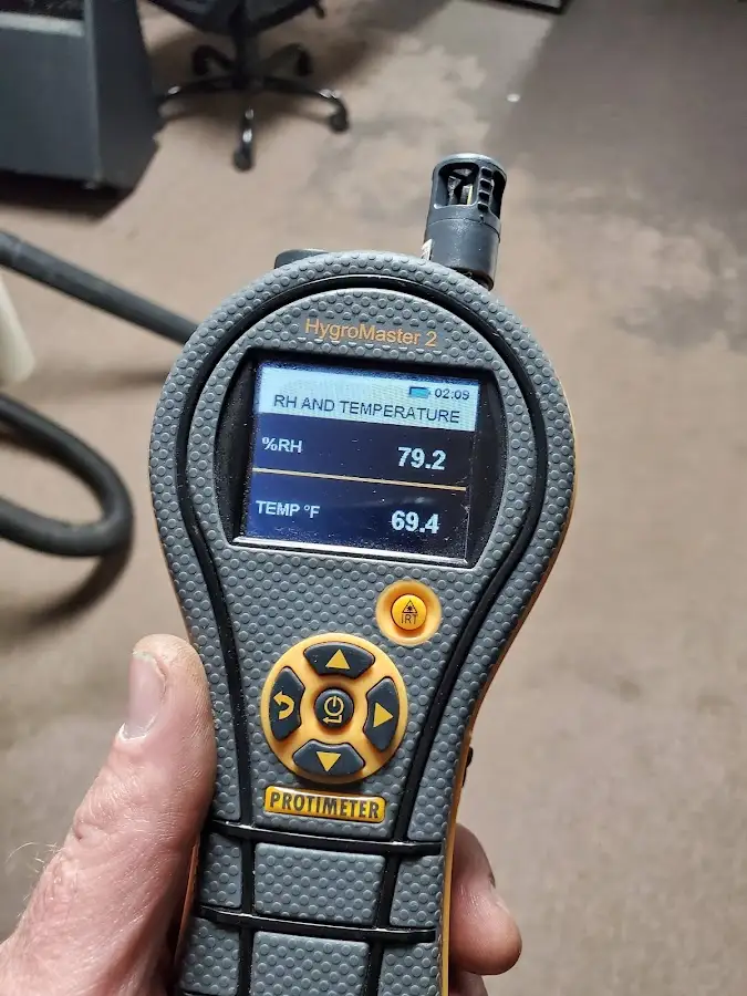 Moisture meter humidity assessment for Mold Remediation & Removal in DuPont